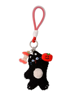 Брелок обвес на сумку Котик с яблоком (текстиль) (12см) (12-202510-HANG_188) 3141374