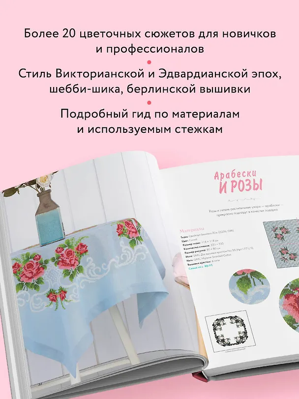 Книга Вышивка крестиком в винтажном стиле. Цветочное великолепие (Сюзана Лима) — 6