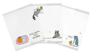 Обложки 03шт д/тетрадей "ЖИЗНЬ ЖИВОТНЫХ" 350*216мм, ПВХ 120мкм, подвес