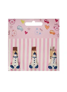 Набор прищепок декоративных, 3 шт, полистоун,маяк