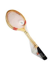 Бадминтон (63001) (2 дерев. ракетки+ волан) (3+) (сетка)