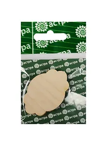 Деревянная заготовка Шильд (549543) (4,5х3см) (L-197) (2шт.) (Астра) (3+) (упаковка)