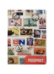 Обложка для паспорта Марки стран с печатями