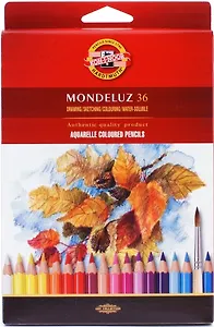 Карандаши цветные Koh-I-Noor, Mondeluz, акварельные 36 цветов