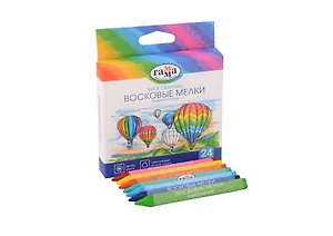 Мелки восковые 24 цветов "Классические", Гамма