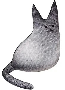 Игрушка-антистресс Интерьерный кот Смоки коричневый (65х40) (ПТ-505836540)