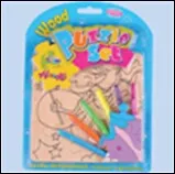 Набор Пазлы деревянные (+6 фломаст.) (83446) 2259061