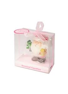 Свеча Дед Мороз с Елкой и фонарем (5см) (ПВХ бокс)