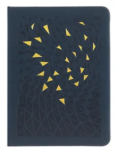 Записная книжка А6 80л кл. "GALLERY. Ночной  (NEW)" иск.кожа с поролоном, термотиснение, ляссе, скругл.углы, инд.уп.