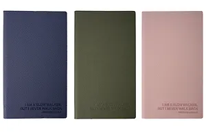 Записная книжка А6 80л кл. "Slow walker" PU обл., ляссе, ассорти, Yoi