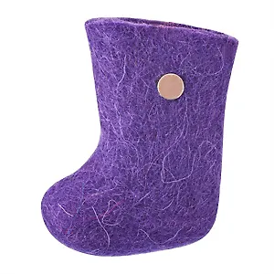 Магнит - подставка для ручек "Валенок" (фиолетовый) (войлок) (6см) (12820)