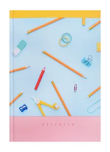 Книги для записей А5, 160л. "Яркий день" 7БЦ. Матовая ламинация, выбороч.лак., Listoff