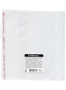 Обложка д/тетрадей и дневника "Fizzy Clear" кл.край, увелич.клапан, 212*395мм, 80мкм, ErichKrause 