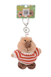 Брелок Сурок в свитере бежевый (текстиль) (12см) (12-21082025-F25)