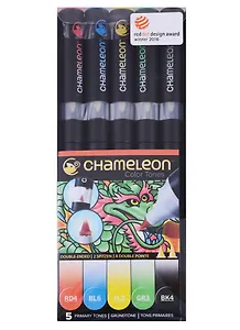 Маркеры Chameleon  «Основные тона», 5 штук