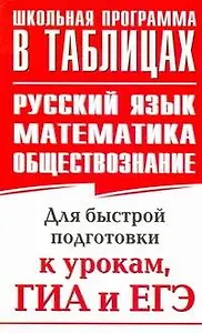 Русский язык. Математика. Обществознание: для быстрой подготовки к урокам, ГИА и ЕГЭ.