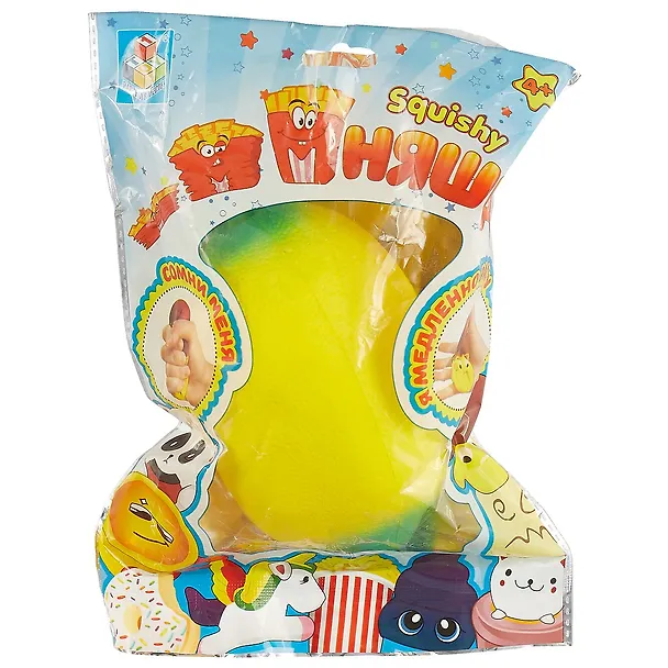 1toy Игрушка-сквиши Мммняшка squishy Лимон (Т12318) (TOY1) (упаковка) (3+) 2660876 — 1