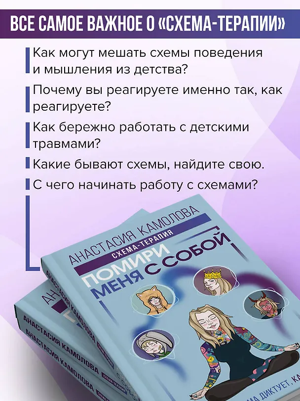 Книга Помири меня с собой. Схема-терапия. Когда травма диктует, как жить (Анастасия Камолова) — 6