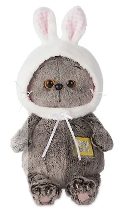 Игрушка мягкая Budi Basa, Басик BABY в шапке-зайка, 20см 2562195