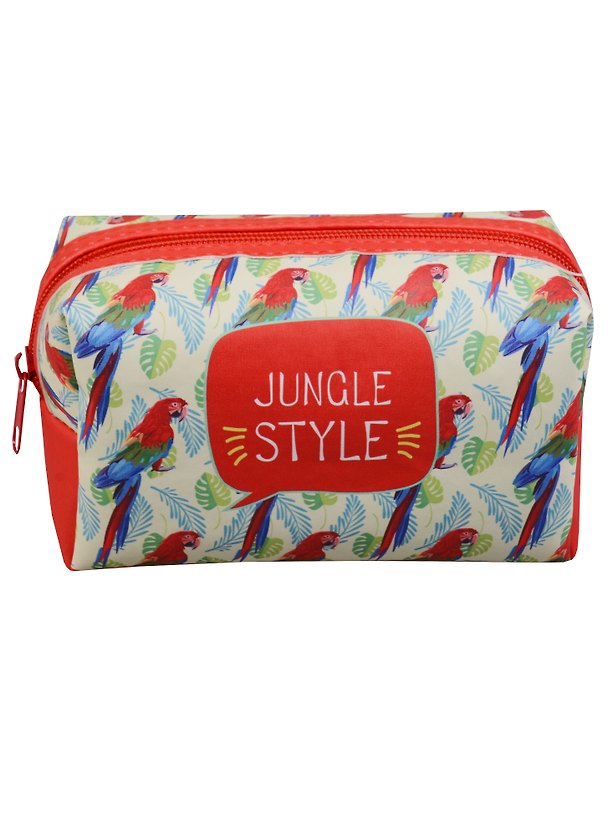 Косметичка на молнии «Jungle style. Попугаи», 16х8 2606294 — 1