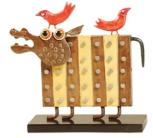 Декор интерьера "Бегемот" для ключей (дер/мет) (15891) 2193340