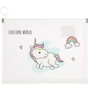 Папка на молнии «Unicorn world», А5 — 253148 — 1