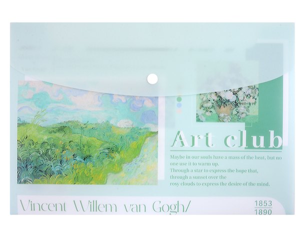 Папка -конверт «Art club» А4 на кнопке, в ассортименте 2981718 — 1
