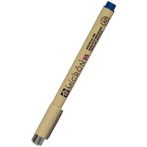 Капиллярная ручка «Pigma Micron», Sakura, 0.45 мм, «королевский синий»