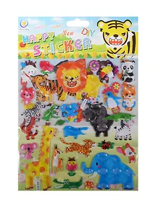 Наклейки Животный мир Happy Sticker (2листа) (11-02002-ZCE)