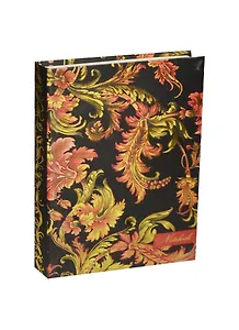 Ежедневник недат. А6 120л "СКАЗОЧНЫЙ УЗОР" 7БЦ, печать по ткани, тон.блок, тисн. фольгой, каптал, ляссе, Феникс