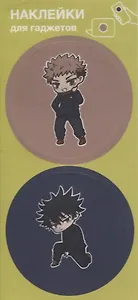 Наклейки Аниме Чиби Мальчик/Мальчик для гаджетов 6х13см