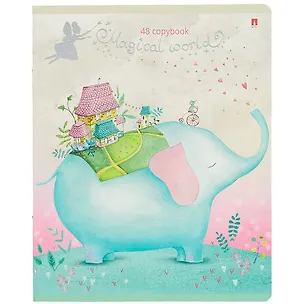 Тетрадь в клетку Альт, "Волшебные миры", 48 листов, в ассортименте 258478