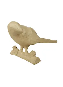 Фигурка из папье-маше Попугай на ветке (SA153) (объемная мал.) (10х24х11см)