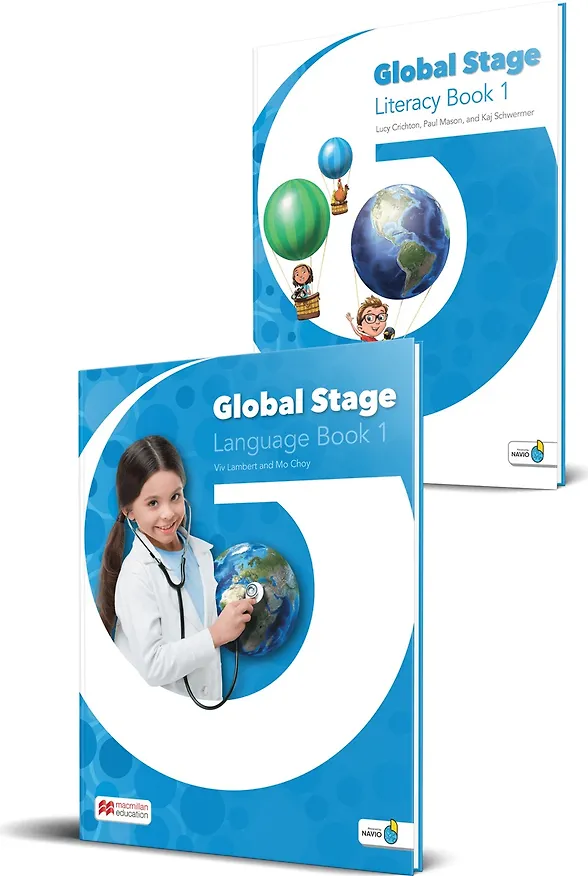 Книга Global Stage 1. Literacy Book 1 and Language Book 1 with Navio App (комплект из 2 книг) (Elaine Boyd) — 1
