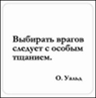 Сувенир, Магнит Выбирать врагов следует… (Nota Bene) (NB2012-002) 2328379 — 1