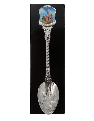 Ложка сувенирная Москва ХВБ (металл, фольга) (цв.серебро) (221CHE-19-18) 3111896