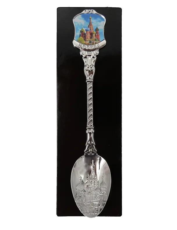 Ложка сувенирная Москва ХВБ (металл, фольга) (цв.серебро) (221CHE-19-18) 3111896 — 1