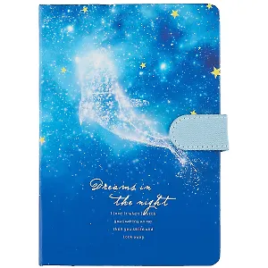 Блокнот с магнитной застежкой Кит и космос Dreams in the night (256стр) (13х19)