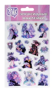 Наклейки эпоксидные 110х200 (Аниме-киберпанк)