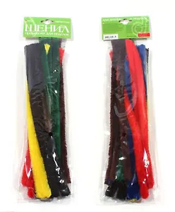 Набор для творчества Альт, Проволока пушистая Шенил Базовые цветаØ 15мм, 30см, 18шт, 6цв