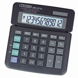 Калькулятор 12 разрядный настольный CITIZEN SDC-577III