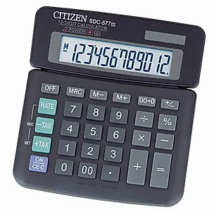 Калькулятор 12 разрядный настольный CITIZEN SDC-577III 209444