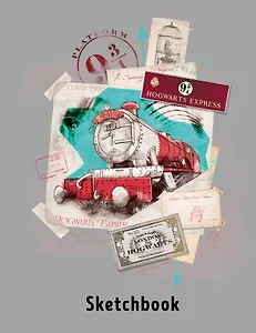 Скетчбук. Гарри Поттер. Платформа 9 и 3/4 (162х210 мм, на навивке, 40 л., плотность бумаги 160 гр.)