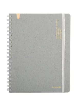 Тетрадь B6 70л кл. "ECO" на спирали, ассорти, Schiller 3116046