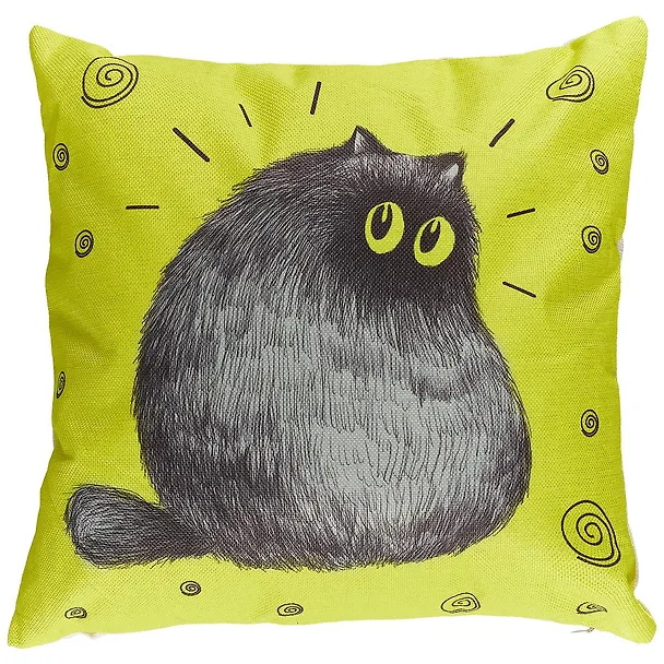 Подушка Fat cat (43х43) (текстиль) (12-11403-XCT12) 2666462 — 1