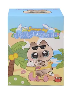 Игрушка Сиамский котик на велосипеде (10см) (пластик) (Blind Box) (12-7655-202508-1040-362)