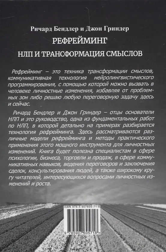 Книга Рефрейминг. НЛП и трансформация смыслов (Джон Гриндер, Ричард Бендлер) — 2