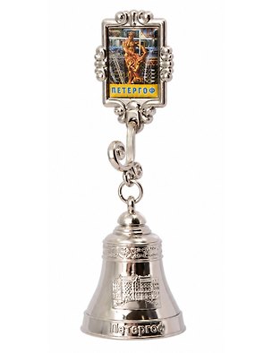 Колокольчик на холодильник фото Петергоф, серебро  [ВЕ1-10017] 3106824