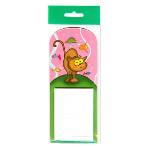 МИНИМАКС Ежедневник на магните 7,5*18см. Кот и рыбки в ассортименте 330726