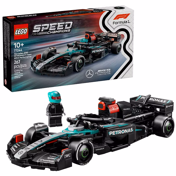 LEGO Speed Champions: Гоночный автомобиль Mercedes-AMG PETRONAS F1 Team W15 E Performance, 267 деталей (77244) 3169394 — 1
